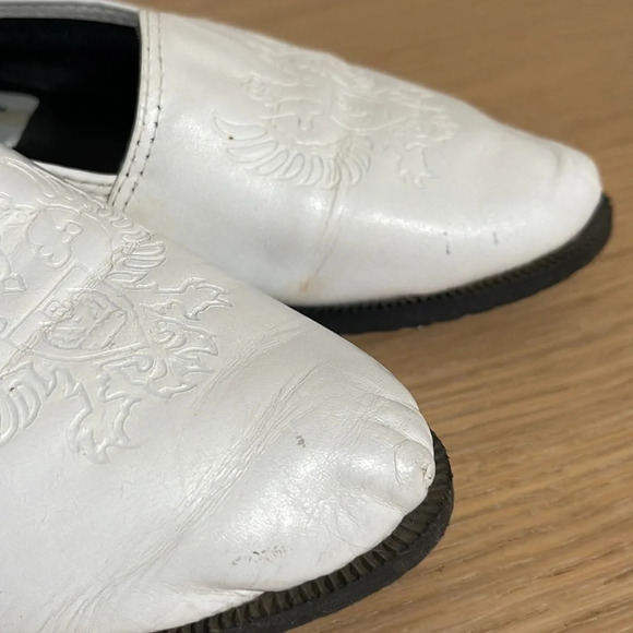 Vintage LJ Simone White loafers flats size 6.5 - Picture 10 of 16